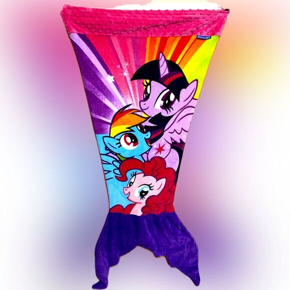 Blankie Tails 2017 My Little Pony Wearable Minky Fleece Mermaid Tail Blanket - Picture 1 of 8